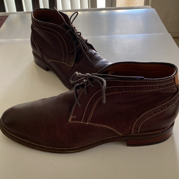 Johnston and Murphy Men\'s Brown Leather Chukka Boots Size 10.5 main image 7